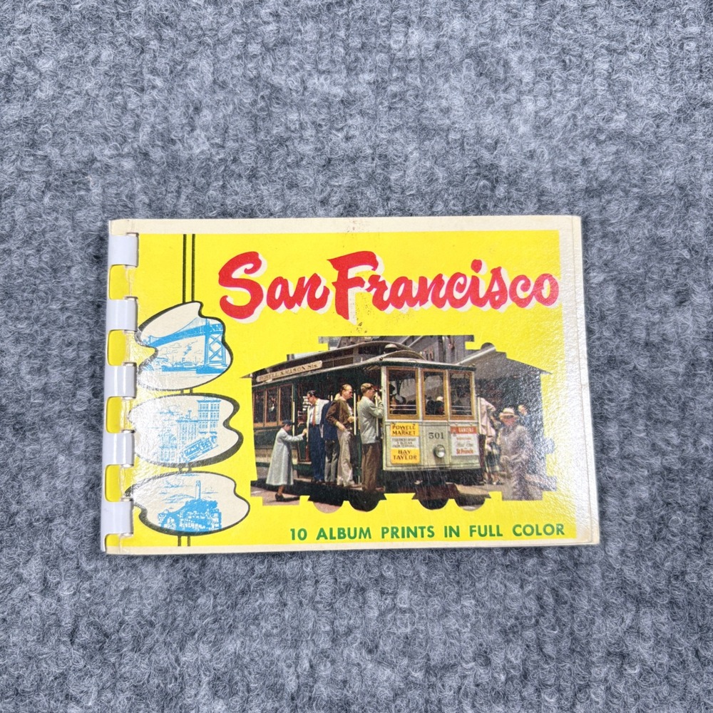Vintage San Francisco Souvenir Booklet 10 Color Prints Igor Stchogoleff Travel